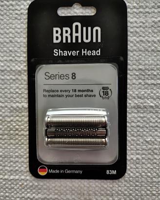 testina lamina rasoio Braun series 8  83M