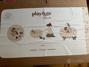 Tappeto giochi-Lettino 3in1 Play&Go Bloom Organic