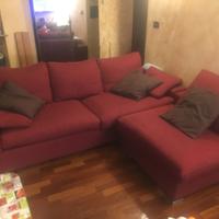 Divano letto con chaise longue artigianale