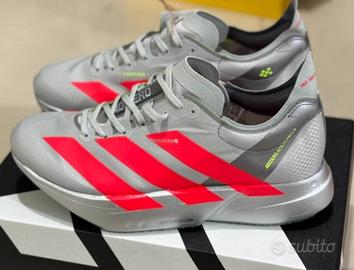 Adidas Adizero Adios Pro 4 Grigio Rosso Taglia 44