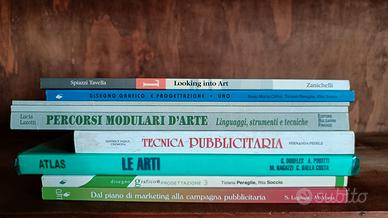 Libri scolastici di arte, grafica e pubblicità