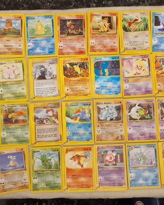 Carte pokemon prima seconda serie collezione rare