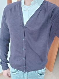 Cardigan uomo lilla L OVS nuovo