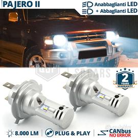 Kit LED H4 per Fari MITSUBISHI PAJERO Luce Bianca