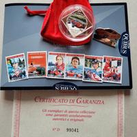 Ferrari : Lotto misto Moneta Francobolli Spilla