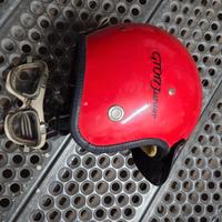 Casco BOERI SPORT HELMETS con occhiali anni 50 60