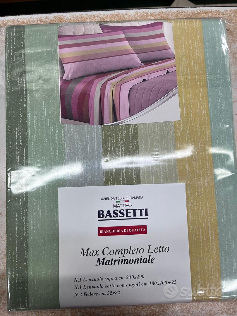 Completo letto matrimoniale Bassetti - Arredamento e Casalinghi In vendita  a Napoli