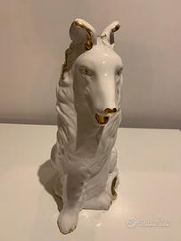 Statua cane in porcellana