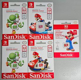 5 MicroSD NINTENDO 64GB, 128GB, 256GB