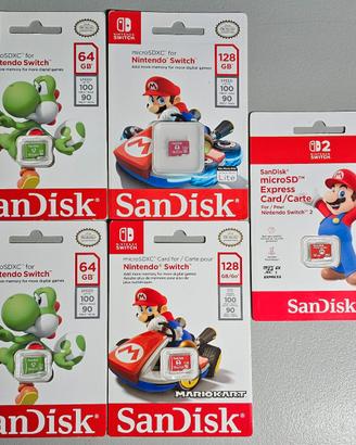 5 MicroSD NINTENDO 64GB, 128GB, 256GB