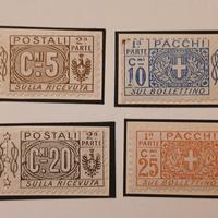 Regno 1914/ 22- pacchi postali nuovi