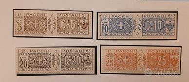 Regno 1914/ 22- pacchi postali nuovi