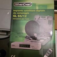 Impianto satellitare digitale da campeggio  portat