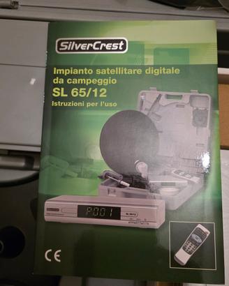 Impianto satellitare digitale da campeggio  portat