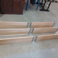 Lotto 6 Mensole con Supporto in Acciaio