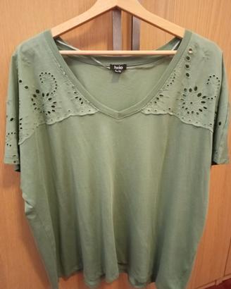 maglia Upim verde. 100% cotone. Tg XXL