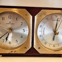 Orologio e barometro da tavolo vintage JUNGHANS