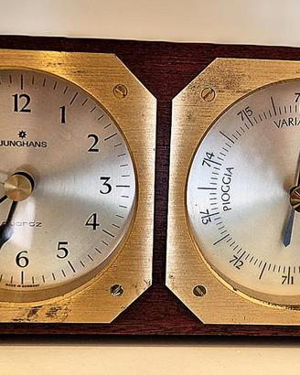Orologio e barometro da tavolo vintage JUNGHANS