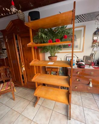 Libreria anni 50 60 modulare bifacciale