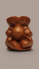 Posacenere Vintage Il Pensatore Legno 