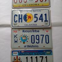 4 targhe OKLAHOMA Segnali dal mondo 2007