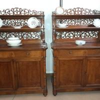 -COPPIA DI CREDENZE LOMBARDE DELLA META' 800