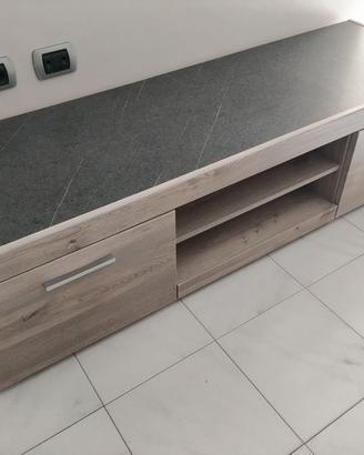 Mobiletto basso porta TV serie Laos cm 160x50x41