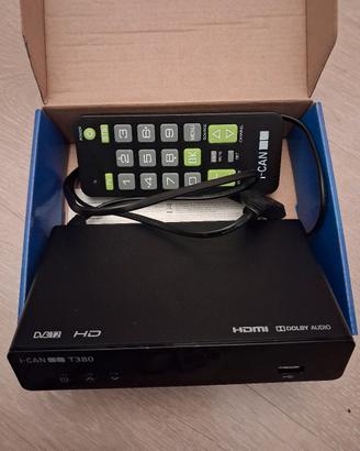 Decoder Digitale Terrestre i-CAN T380 DVB-T2 HD
