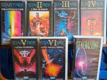 COLLEZIONE COMPLETA VHS - STAR TREK - 7 VHS