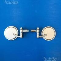 Coppia specchietti bar end da manubrio cafè racer