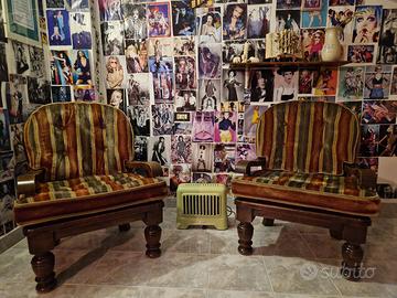 Poltrone vintage stile veneziano-etnico