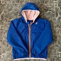 K-Way Jacques Orsetto 2.0 blu con pile taglia 14Y