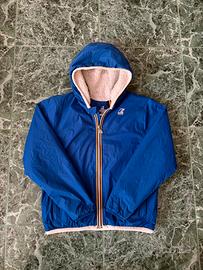 K-Way Jacques Orsetto 2.0 blu con pile taglia 14Y