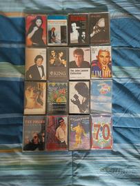 Lotto di 16 musicassette Pop-Rock internazionale