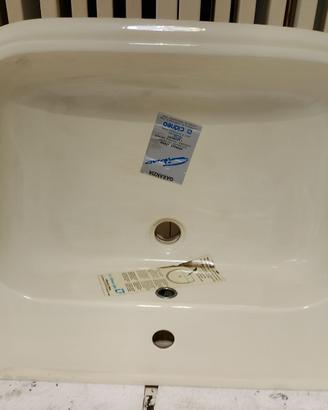 Lavabo semincasso Cidneo, colore champagne, mod2.