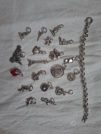 bracciale completo di charm raspini