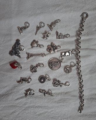 bracciale completo di charm raspini