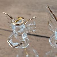 angeli di vetro decorazione di natale