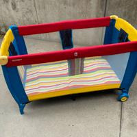 Lettino campeggio neonato con materassino