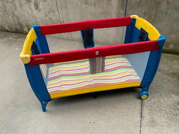 Lettino campeggio neonato con materassino