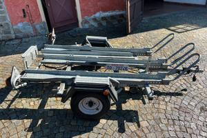 Carrello porta 3 moto ELLEBI 600Kg zincato