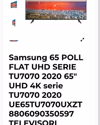 Tv samsung 65 pollici 4k ultra hd