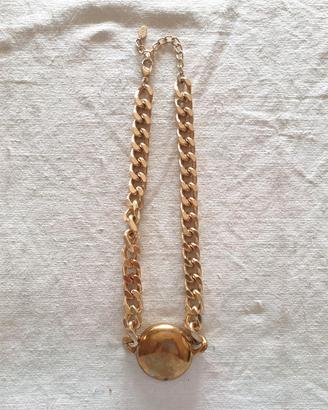 Collana Zara choker Vintage anni '80 catena maglie