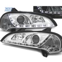 FARI PER OPEL TIGRA 95-03 LUCE DIURNA A LED FONDO 