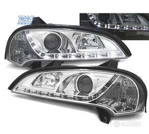 FARI PER OPEL TIGRA 95-03 LUCE DIURNA A LED FONDO 