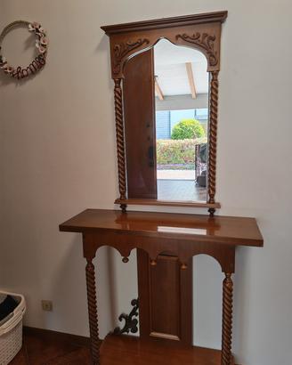 specchiera ingresso legno vintage 