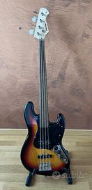 Basso Fretless - Harley Benton JB-40FL 3-tones