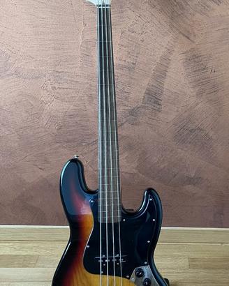 Basso Fretless - Harley Benton JB-40FL 3-tones