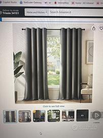 Tende oscuranti - DECONOVO 140x260 grigio (4paia)