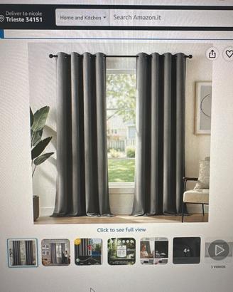Tende oscuranti - DECONOVO 140x260 grigio (4paia)